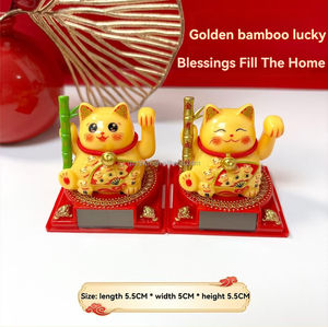 <span class=keywords><strong>Maneki</strong></span> <span class=keywords><strong>Neko</strong></span> 2 pouces en ABS alimenté par l'énergie solaire automatique secouant la main de chat de fortune <span class=keywords><strong>pas</strong></span> <span class=keywords><strong>cher</strong></span> chat porte-bonheur solaire décoration de voiture à la maison cadeaux fantaisie - Product Image 3