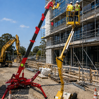 Prix d'usine Nouvelle grue araignée sur chenilles hydraulique personnalisable avec étais télescopiques, mini grue araignée mobile à vendre