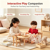 Poupée Reborn de 22 pouces en vinyle intégral avec robe en tulle brodée fraise et grand nœud, jouet pour fille