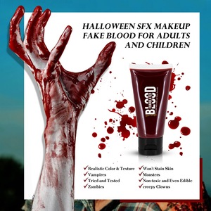 Venta al por mayor de sangre de virginidad falsa, almohadilla de sangre falsa para Halloween, cara grande, sangre falsa lavable, pintura corporal, suministro para <span class=keywords><strong>mujeres</strong></span> - Product Image 6