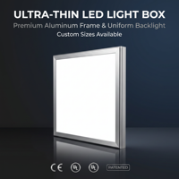 Boîte à lumière LED SEG rectangulaire horizontale de grande taille, cadre en aluminium, tissu tendu rétroéclairé, design résistant aux intempéries et à la poussière