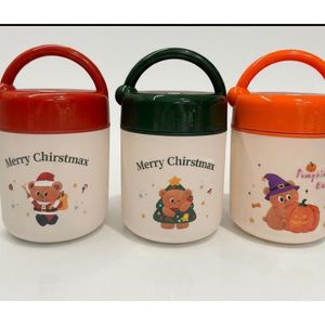 Christmas Bear Portable Insulated Cup Stainless Steel With Lid Party Use 300Ml Screw Cap - Product Image 3