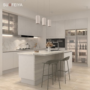 Armoires de cuisine modulaires modernes personnalisées Sofeyia avec évier, robinet, tiroir, panier, fabriquées en Chine - Product Image 1