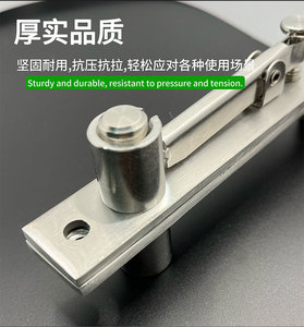 Charnière de porte invisible en acier inoxydable avec axes rotatifs supérieur et inférieur pour une charnière de porte dissimulée - Product Image 2