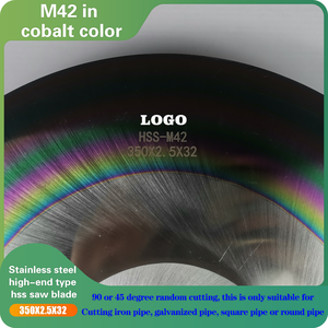 M42 HSS lạnh Thông tư lưỡi cưa 350x2.0x32 Laser hàn và tần số cao cho cắt kim loại OEM hỗ trợ - Product Image 4