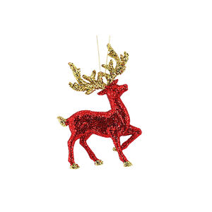 2022 عيد الميلاد بريق البلاستيك الرنة الديكور الحرف الحلي لشجرة عيد الميلاد - Product Image 4