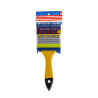 Outils à main à bas prix manche en plastique étamé 1 ''2'' 3 ''peinture murale pinceau outils