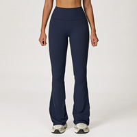 Leggings de yoga ajustés et rehausseurs de fessier, évasés, taille haute, légèrement évasés, décontractés, sportifs