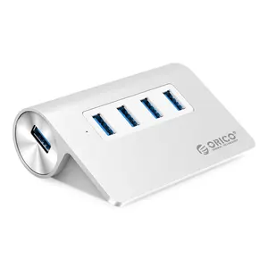 ORICO Charger All Aluminum Alloy Cheap Mac Style USB Docking Station Expansion Desk 4-Port USB 3.0 HUB M3H4