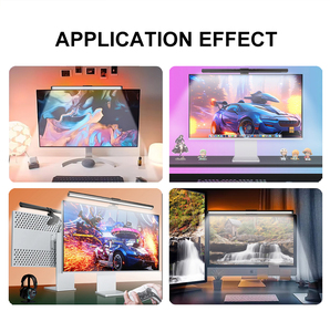 Barra de luz de monitor LED alimentada por USB para pantalla de <span class=keywords><strong>PC</strong></span> curva Control remoto Atenuación sin pasos Sombra negra para protección ocular de oficina - Product Image 6