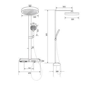 Système <span class=keywords><strong>de</strong></span> <span class=keywords><strong>douche</strong></span> mural carré avec douchette pluie 4 fonctions, ensemble <span class=keywords><strong>de</strong></span> robinetterie <span class=keywords><strong>de</strong></span> <span class=keywords><strong>douche</strong></span> <span class=keywords><strong>de</strong></span> haute qualité, durable et résistant à la corrosion - Product Image 4