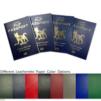 Services d'impression personnalisés de livrets de passeport pour animaux de compagnie avec informations personnelles