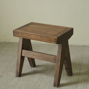 Meubles de décoration intérieure en bois massif au design contemporain haut de gamme, résistants à l'usure, pour hôtel, appartement, tabourets en bois - Product Image 1