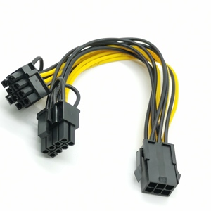 Cavo di prolunga CPU ATX 2x2 a 4 pin rosso-nero - Product Image 1