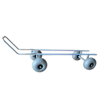 Remorque de plage en aluminium pour bateau à moteur avec structure de plateforme tout-terrain à quatre roues pour sable, outils OEM