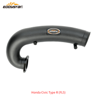 EDDYSTAR Tuyau d'admission d'air en fibre de carbone haute performance, système d'admission d'air pour augmenter la puissance pour Honda Civic Type R-FL5