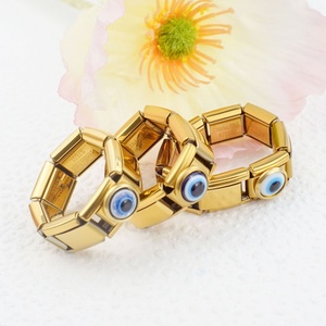 Pulsera de cadena de moda con dijes italianos, estilo europeo-americano, superventas, módulo italiano DIY, anillo elástico, montaje sin costuras - Product Image 1