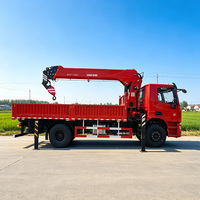 Grue montée sur camion 8T YCK05240-60, moteur 8JS95TE-C, boîte de vitesses, démarrage/arrêt à distance par une seule touche, grue hydraulique