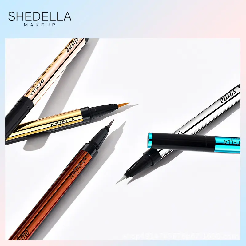 HA125 perlescente Ultra-Fine impermeabile A lunga durata non facile sbavatura penna liquida studente Gel per trucco una matita per Eyeliner A colori