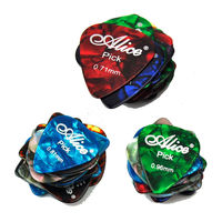 HEBIKUO En gros Médiators de guitare en celluloïd durables 0.71 / 0.81 / 0.96mm thermoformés pour Guitare, Basse, Violon, Ukulélé