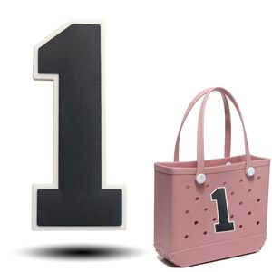 Números Decorativos para Bolsos Bogg, Accesorios Universales Simply Southern del 0 al 9, Insertos de Goma para Bolsos de Playa, Números DIY - Product Image 1
