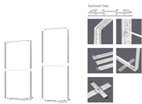 Boîte à lumière verticale SEG JY-TF80 Pro Max 1000x2000mm, sans fil, alimentation par contact, cadre en aluminium sans outil, 4000 lumens, économie d'énergie