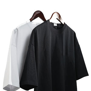 TKAN088 T-shirt lourd personnalisé 100% coton Logo personnalisé imprimé grande taille T-Shirt surdimensionné pour hommes poids personnalisé - Product Image 2