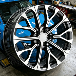 20x8.5 锻造6061-T6铝合金轮毂 ET30 5x120 CB62.5 枪灰色机械加工面轮圈 适用于宝马X3 X5 X6 I4 I5改装 - Product Image 2