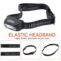 Mini lampe frontale portable à détecteur de mouvement, lampe frontale LED rechargeable, lampe frontale USB pour la pêche, lampe frontale étanche pour la course à pied, la randonnée