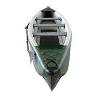 Nouveau design Sports nautiques Portable pliable point de chute Kayak gonflable bateau de pêche deux personnes aviron canoë Kayak