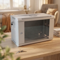 WebiTelecomms 4U Armoire murale en acier SPCC entièrement assemblée avec ventilateur inclus pour centre de données, rack de serveur 19 pouces