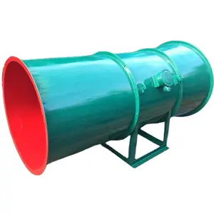Équipement de ventilation d'échappement de fumée de tuyau de ventilateur à flux axial pour garages souterrains
