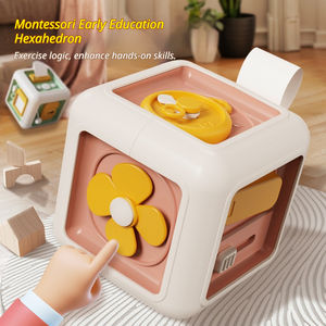 <span class=keywords><strong>Cube</strong></span> d'activités Montessori 6 en 1 pour bébés, en plastique, pour l'apprentissage précoce, les compétences pratiques et la reconnaissance graphique, <span class=keywords><strong>cube</strong></span> <span class=keywords><strong>magique</strong></span> à six faces - Product Image 3