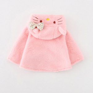 Vêtements d'hiver pour bébé, vente flash, manteaux chauds, vestes pour filles avec motif de chat, design personnalisé de Chine - Product Image 2