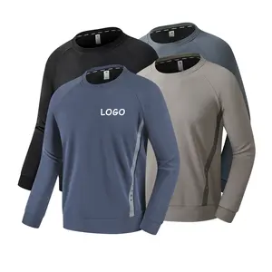 OEM ODE Outdoor Fitness Basketball Running Quick Dry Sports Pullover Loose Sports Casual Long Sleeve Men's T-shirt