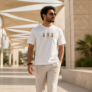 T-shirt personnalisé avec broderie Heat Mirage pour <span class=keywords><strong>le</strong></span> Moyen-Orient, vente en gros OEM - Product Image 6