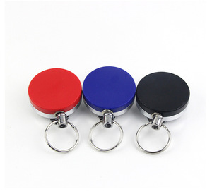 Porte-badge rétractable robuste en zinc et plastique ABS, léger, étanche, forme personnalisée, haute qualité - Product Image 1