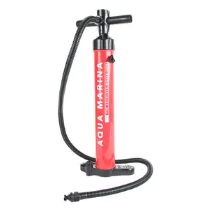 Pompe à main haute pression <span class=keywords><strong>AQUA</strong></span> <span class=keywords><strong>MARINA</strong></span> 20 psi pour gonflage/dégonflage, double action, avec tuyau PVC détachable et pédale, capacité 2,2+2,2L - Product Image 1