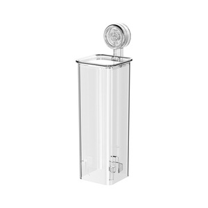 Yimijia Wall Mounted Cup Dispenser Transparent Gray No Drill Suction Cup <b>Holder</b> For Paper Cups Storage Rack - Product Image 5
