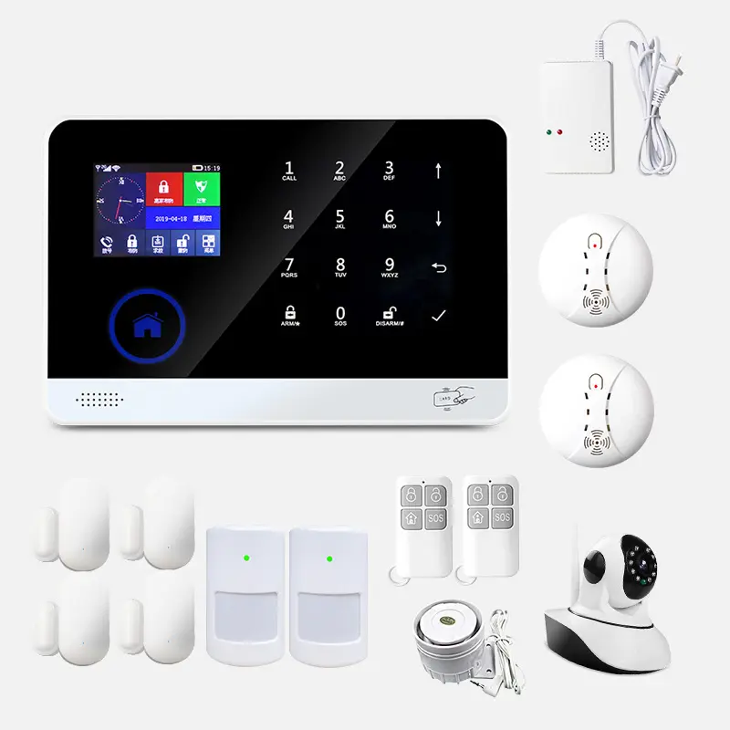 complete home alarm kit wifi gsm 3g wireless home security alarm systems