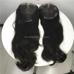Prótesis de Cabello Humano Natural Virgen Ruso Brasileño con Línea de Cabello de Encaje Judío Invisible Marrón Oscuro para Mujeres - Proveedor de Cabello Humano - Product Image 2