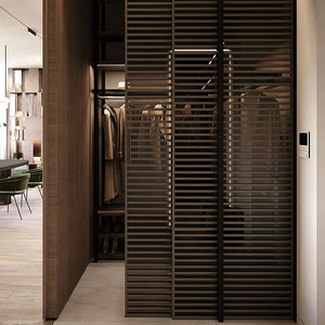 Vitrage synchrone innovant à 3 voies <span class=keywords><strong>porte</strong></span> <span class=keywords><strong>coulissante</strong></span> intérieur cadre en aluminium <span class=keywords><strong>cloison</strong></span> de verre mobile pour cuisine pour maisons - Product Image 6