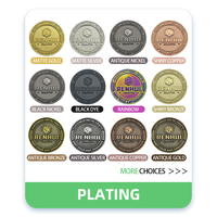 Fabrication en gros à bas prix Cadeaux promotionnels Souvenir 3D Challenge Coin Pièces commémoratives personnalisées antiques