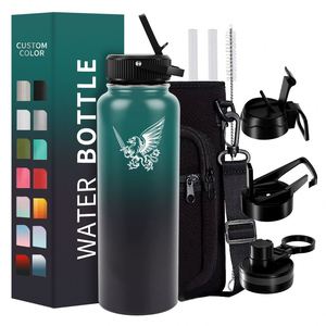 Most Popular Stainless Steel Insulated Water Bottle Vacuum <b>Flask</b> Sports Gym Double Wall Water Bottle with Custom logo - Product Image 1