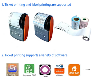 Mini thiết bị đầu cuối di động nhãn xách tay imprimante thermique nhiệt imprimate tay máy cầm tay không dây vận chuyển giá rẻ máy in - Product Image 3