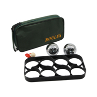 Ensemble de boules de pétanque d'extérieur, 8 boules, avec sac de transport, en acier inoxydable, écologique, pour usage extérieur
