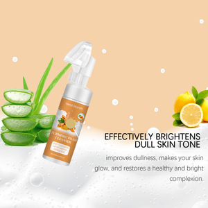WEST MONTH Etiqueta privada Limpieza profunda Hidratante Refrescante Limón Aloe Vera Limpiador de espuma de cúrcuma - Product Image 4