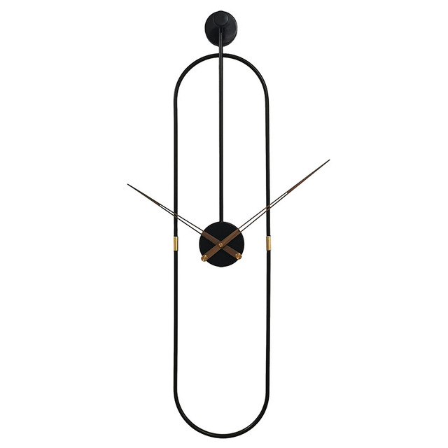 Modern Luxury Home Decoration Wall Clock, 20x90CM Decorative Metal Single-sided Wall Clock