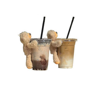 커피 컵과 귀여운 봉제 테디 베어 - Product Image 3