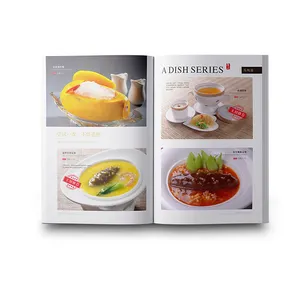 Custom printing publishing high restaurant recipes printing beverage cooking instruction books printing